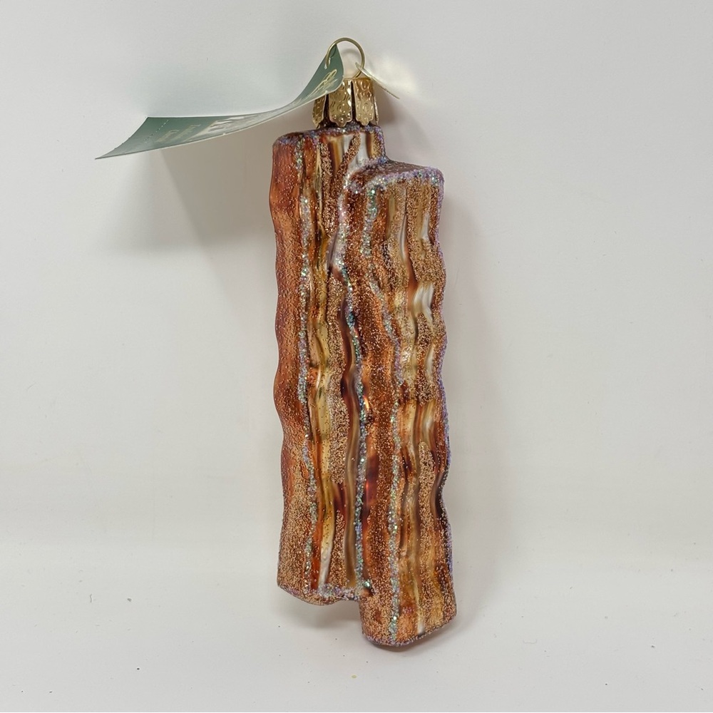 Old World Christmas Bacon Strips Glass Ornament NWT